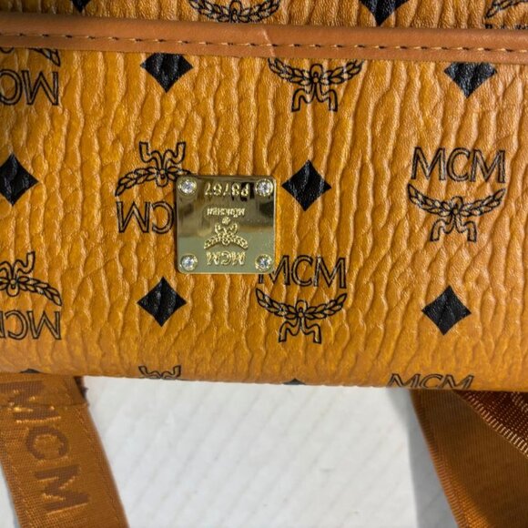 MCM #P8767 Shoulder Bag/Purse   Cognac color w/Dust cover NEW - Picture 8 of 12